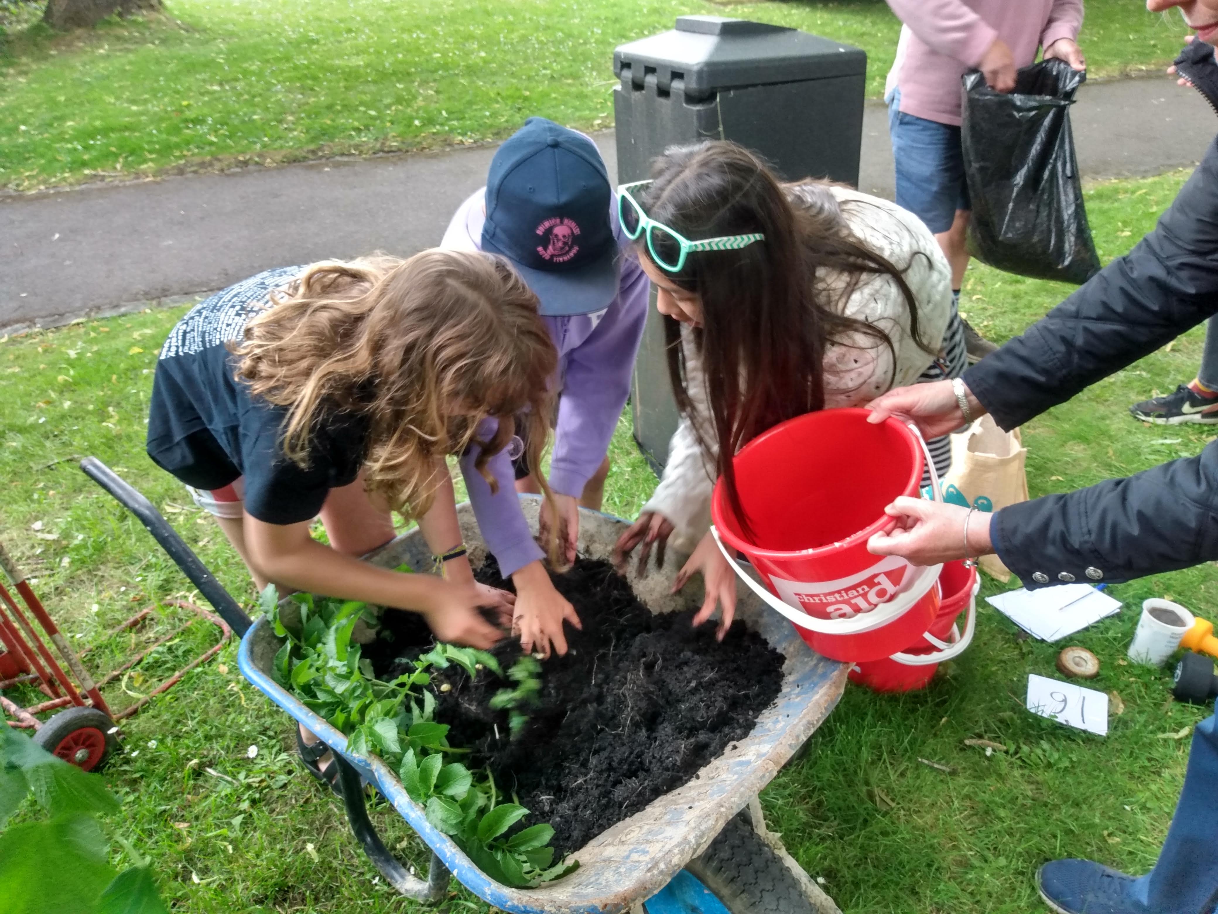 Goring PS potatoes green day